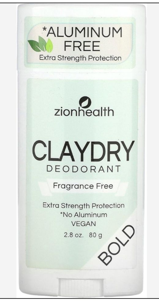 Clay Dry Deodorant- Fragra Free 2.8oz