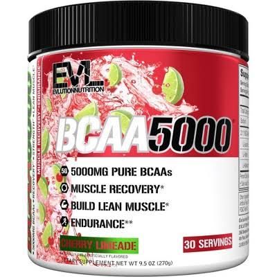 Evl BCAA5000 Cherry Limeade 9.5oz 30serv