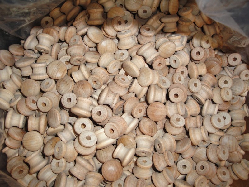 3/4" Birch Wood Drawer Knob / Pull - Qty: 5, 10, 25, 50, 100