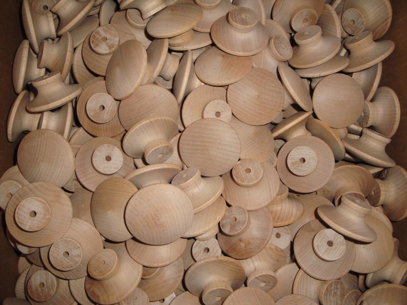 2" Birch Wood Drawer Knob / Pull - Qty: 5, 10, 20, 50, 100