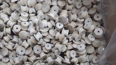 1" Birch Wood Drawer Knob / Pull - Qty: 5, 10, 25, 50, 100
