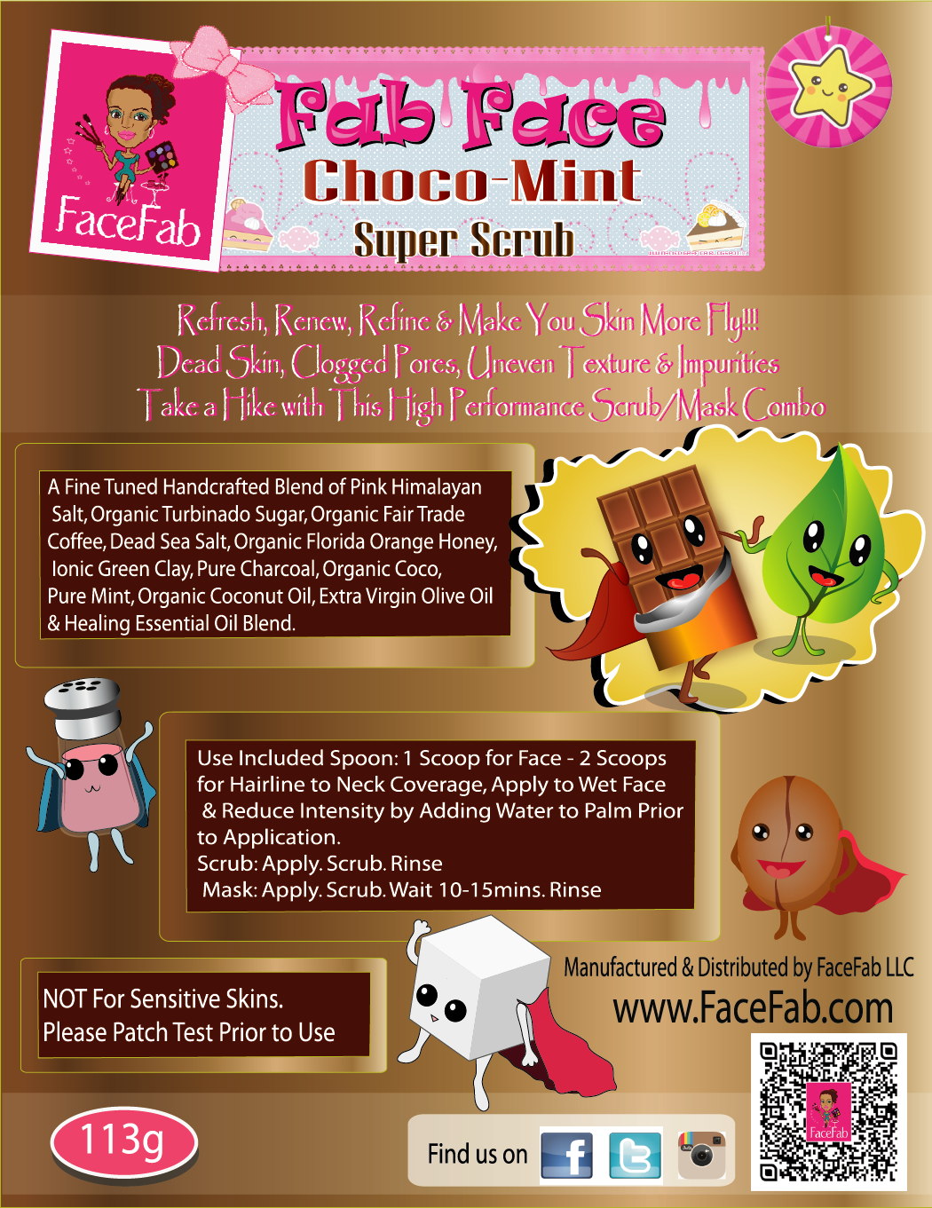 Fab Face Choco-Mint Super Scrub