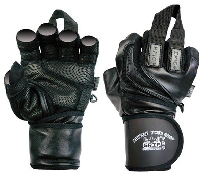 Epic Leather Gym Gloves with Built in 2