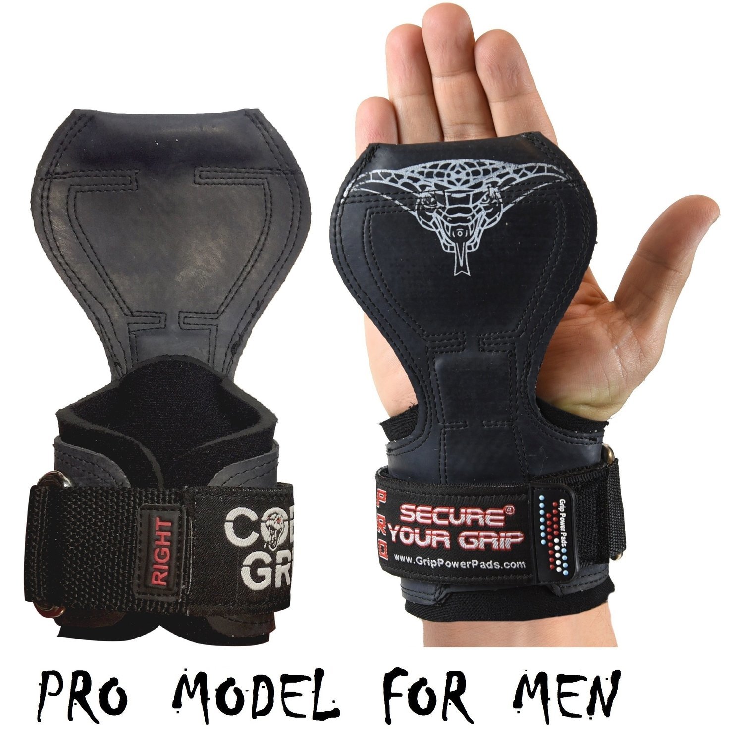 Cobra Grips PRO Limited Edition Gym Body Building Hooks Gloves