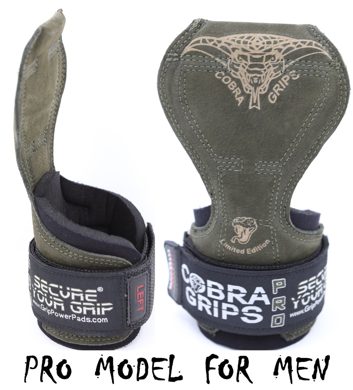 Cobra Grips PRO Limited Edition Gym Body Building Hooks Gloves