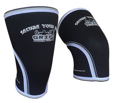 Compression 7mm Neoprene Knee Sleeves 1 Pair Gray