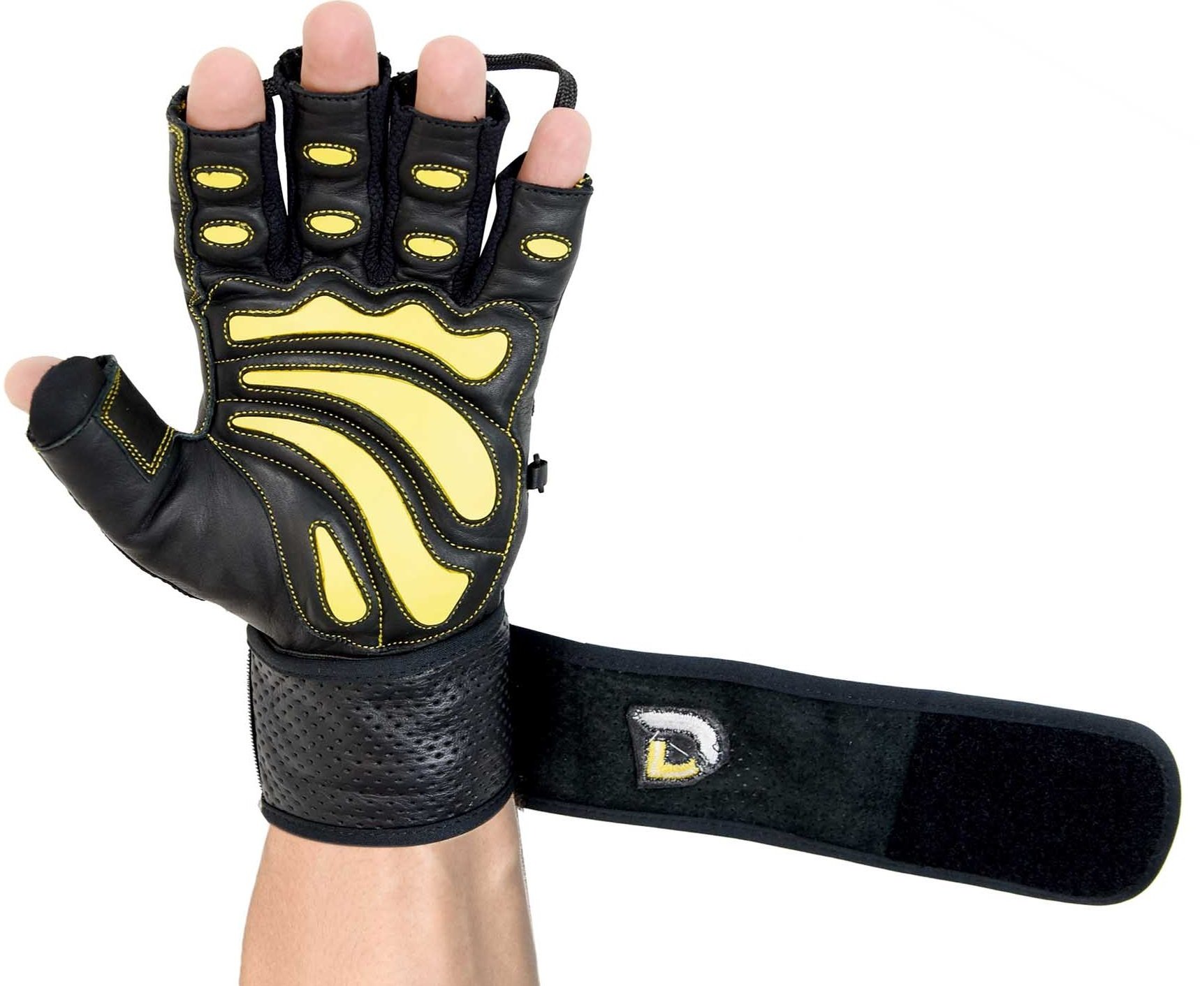 Grip power pads sale elite leather gym gloves