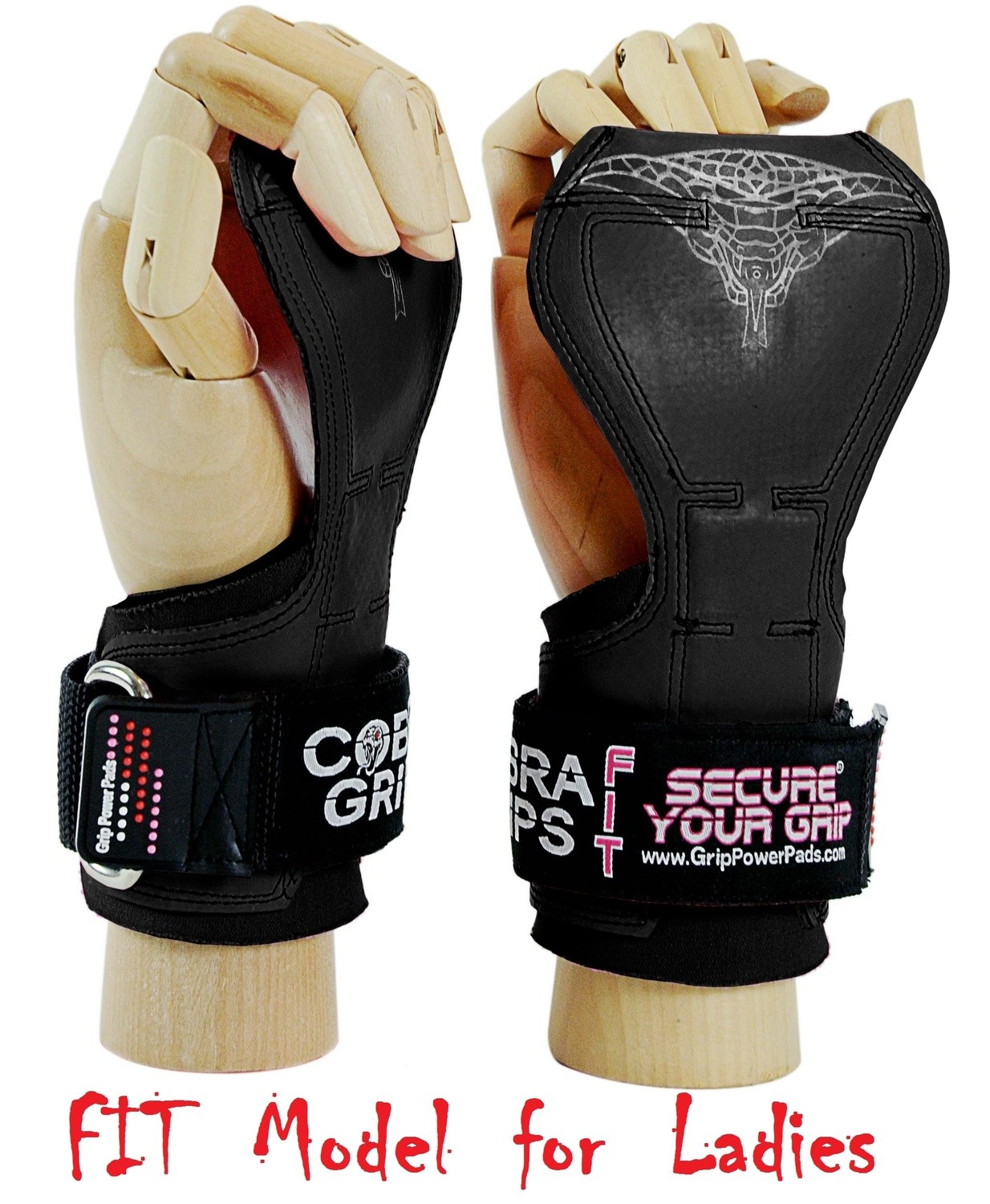 Cobra Grips FIT Black Rubber Weight Lifting Gloves