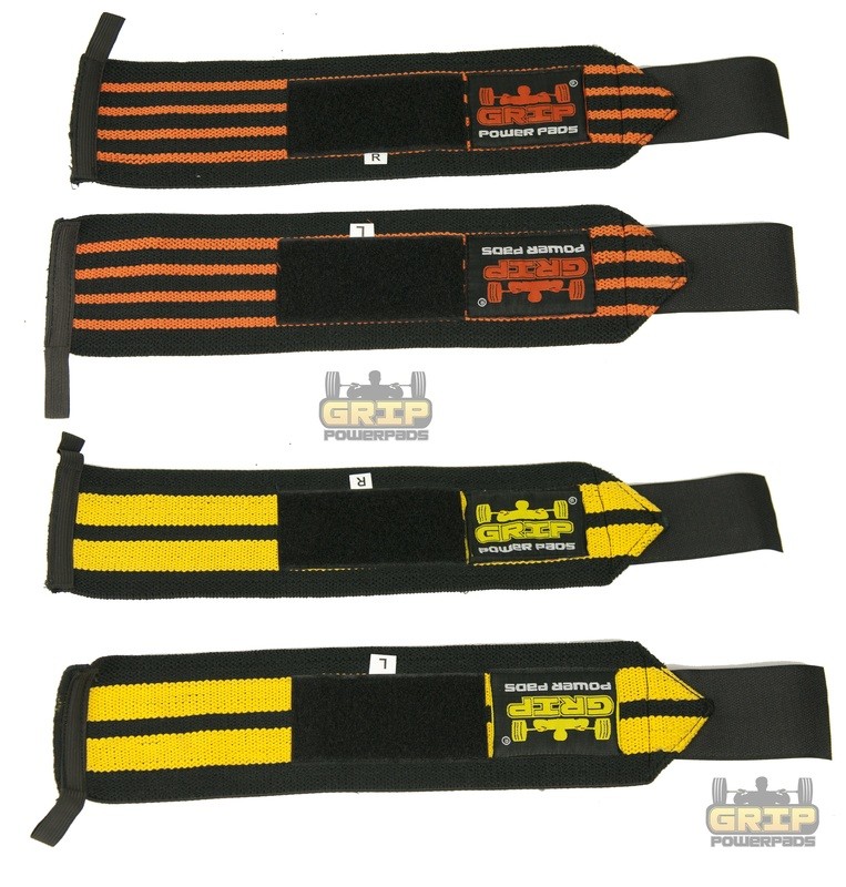 Wrist Wraps 2 Wraps for Weight Lifting Wrist Support Cotton Wraps Gym Bandage Straps for Men & Women Premium Quality & PRO Rubber
