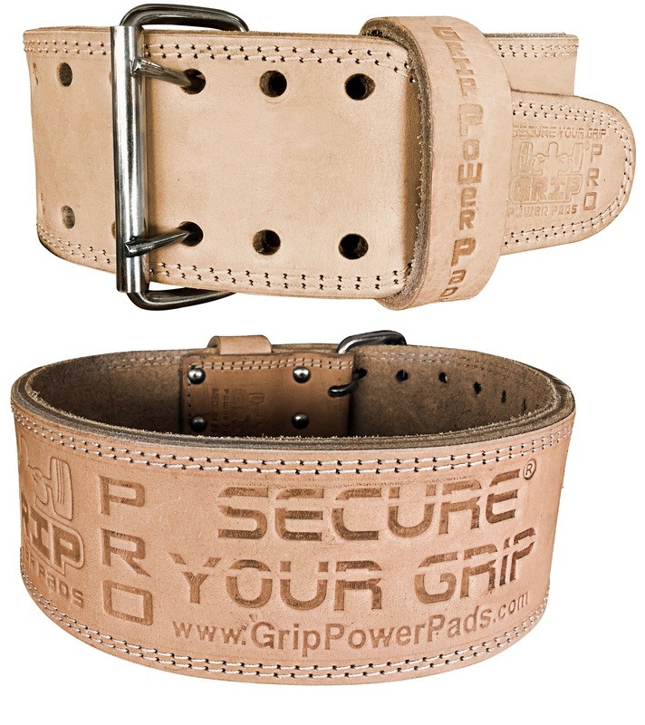 Weightlifting Belt Double PRONG 100% Real Genuine Leather Individually Handmade 13MM Thick 4” Wide