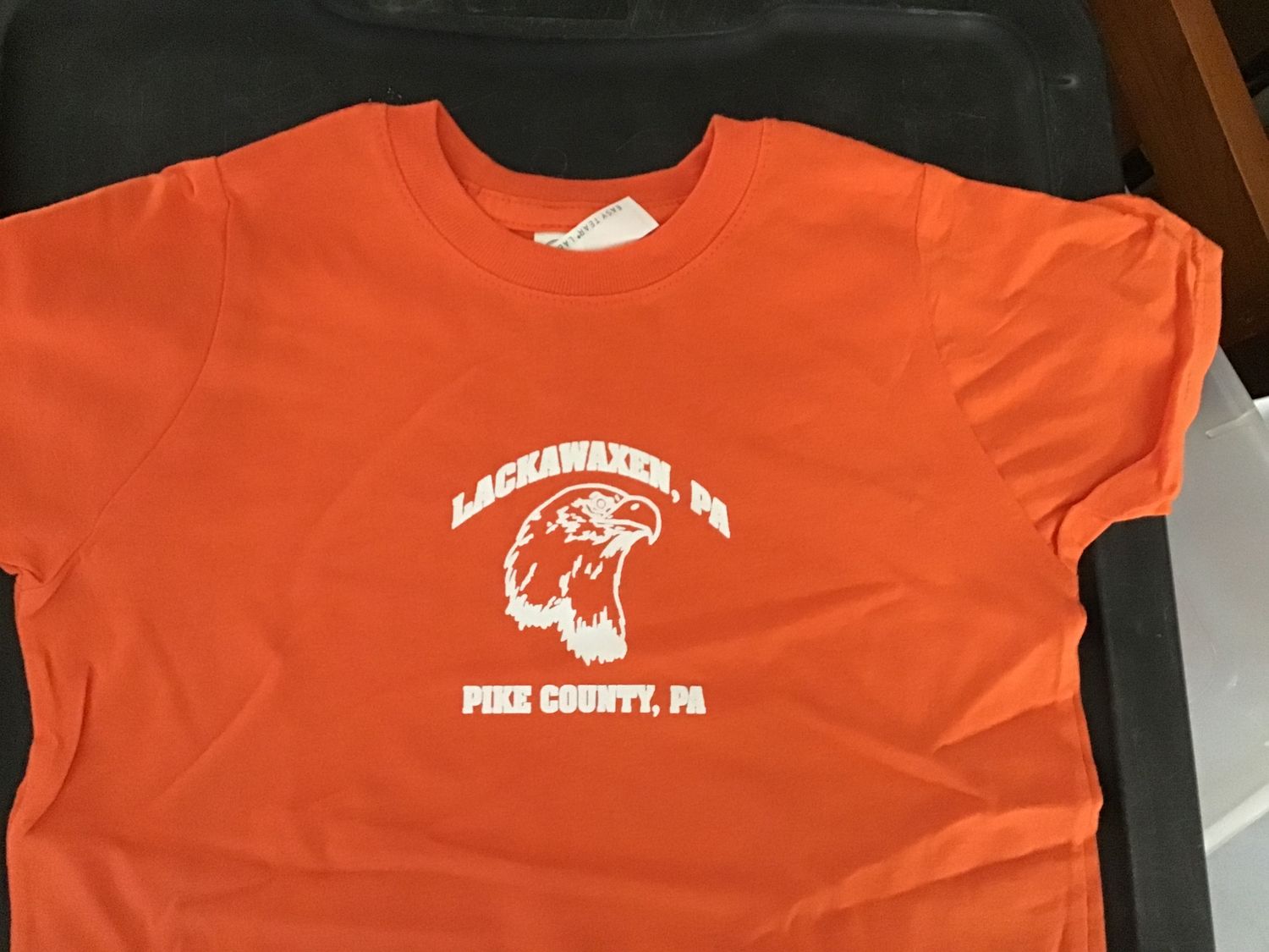 LACKAWAXEN, PA Toddler 3 orange tee