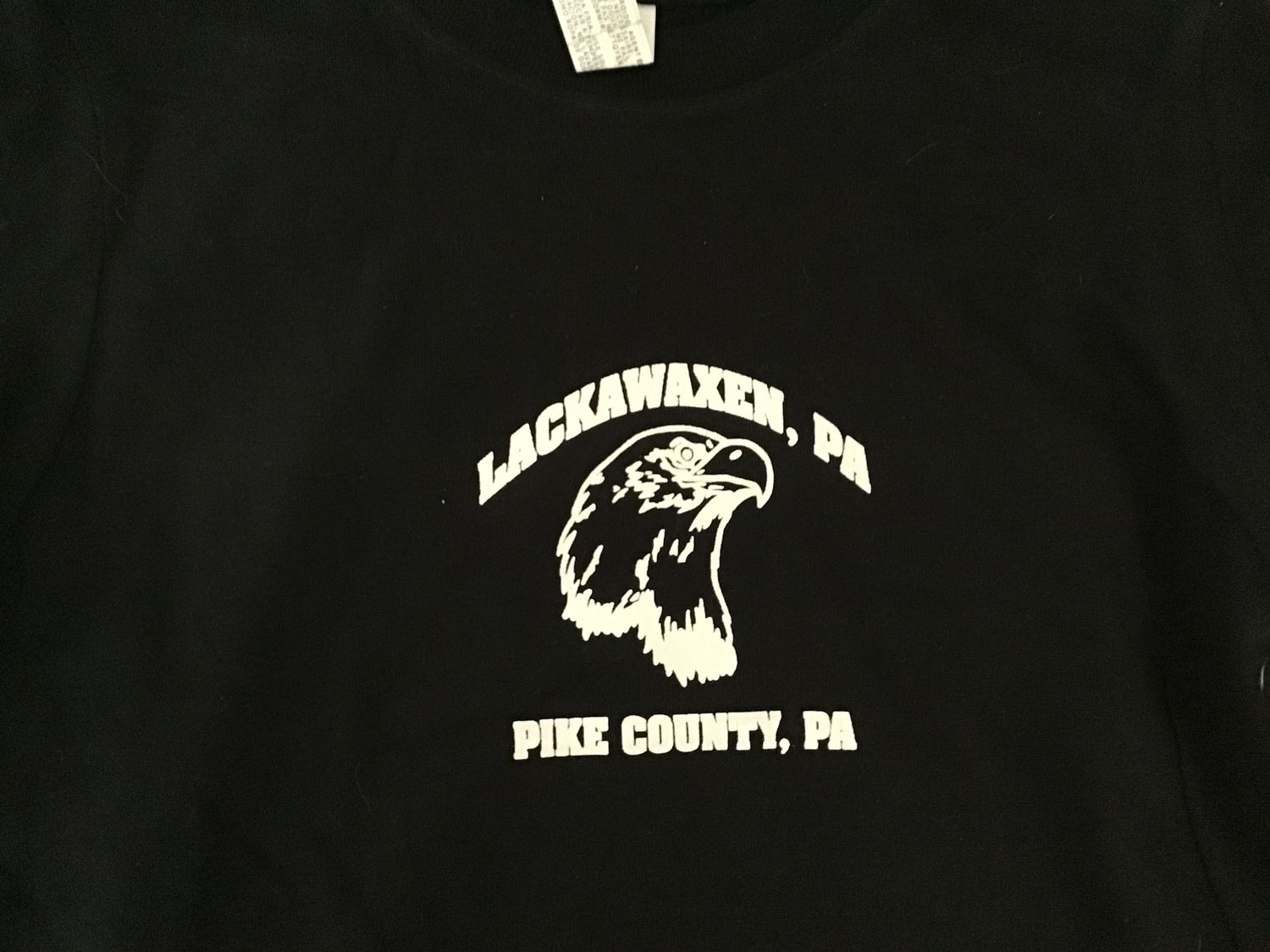 LACKAWAXEN, PA toddler 4 black tee