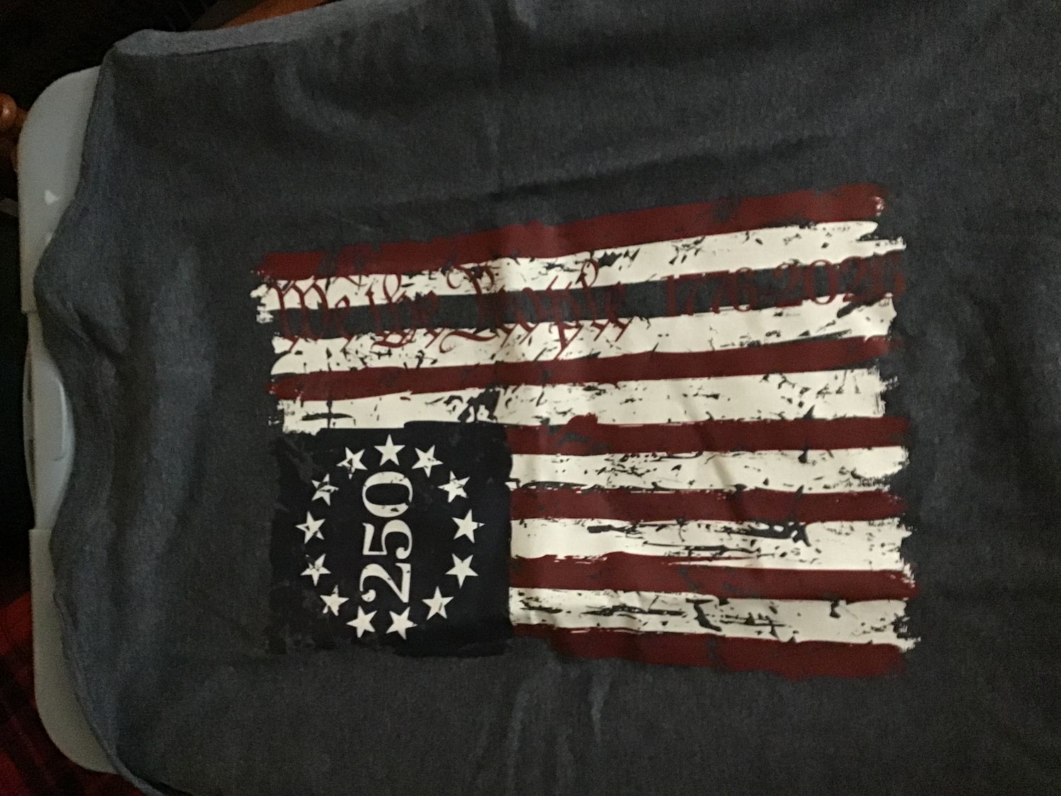 250th anniversary flag T-shirt