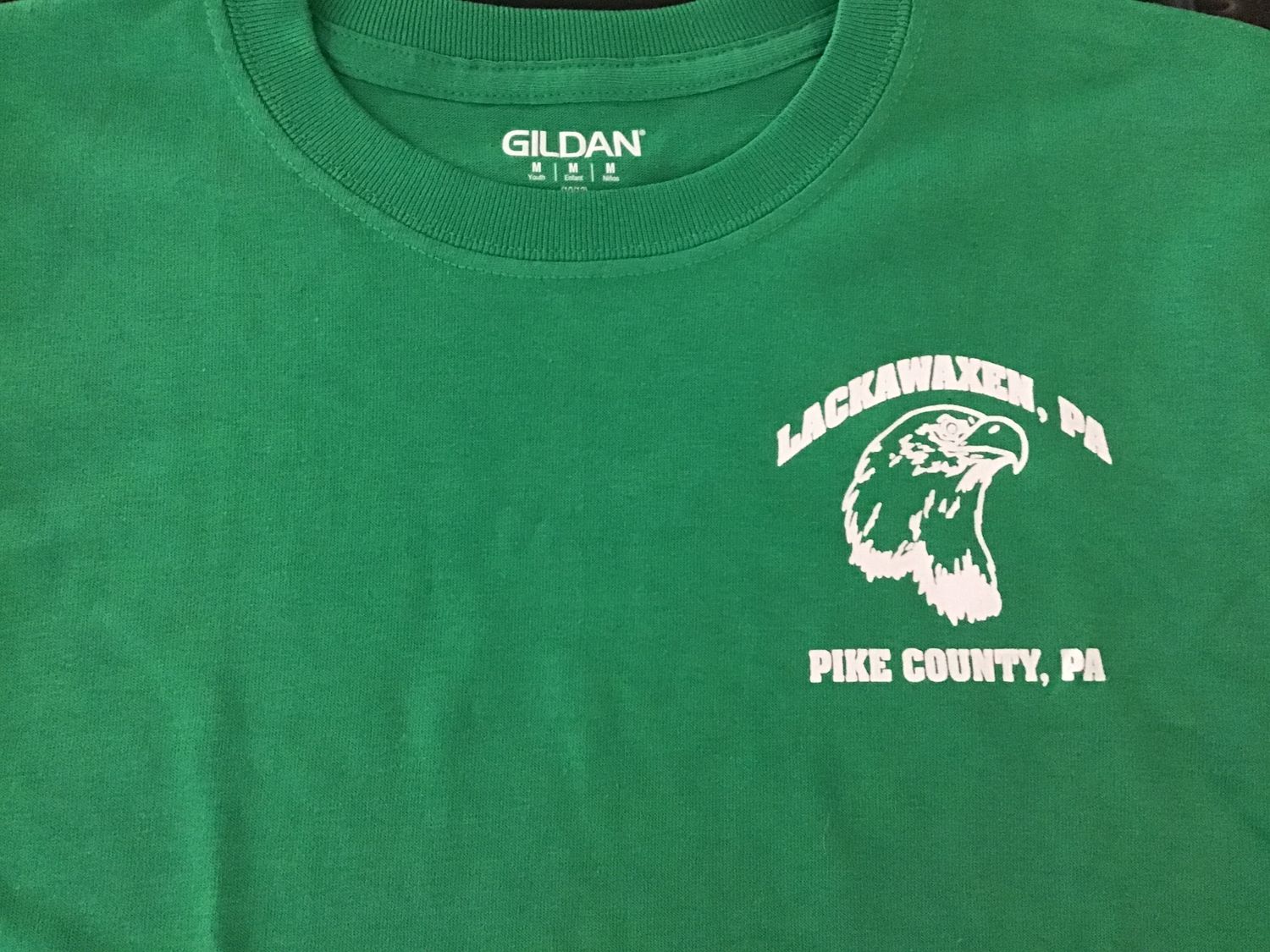 Lackawaxen, Pa youth Md green tee