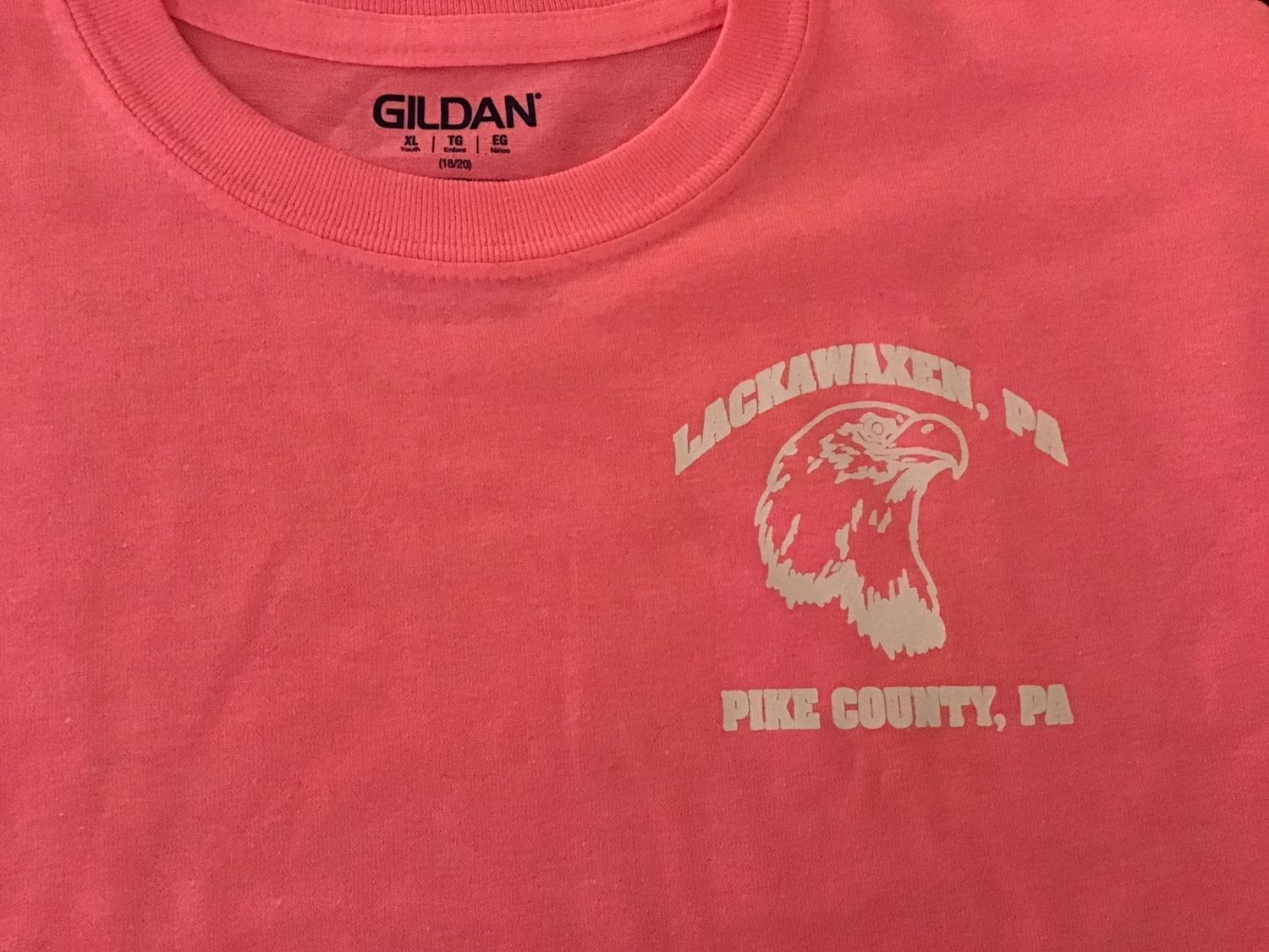 Lackawaxen, Pa youth X-LARGE light pink tee