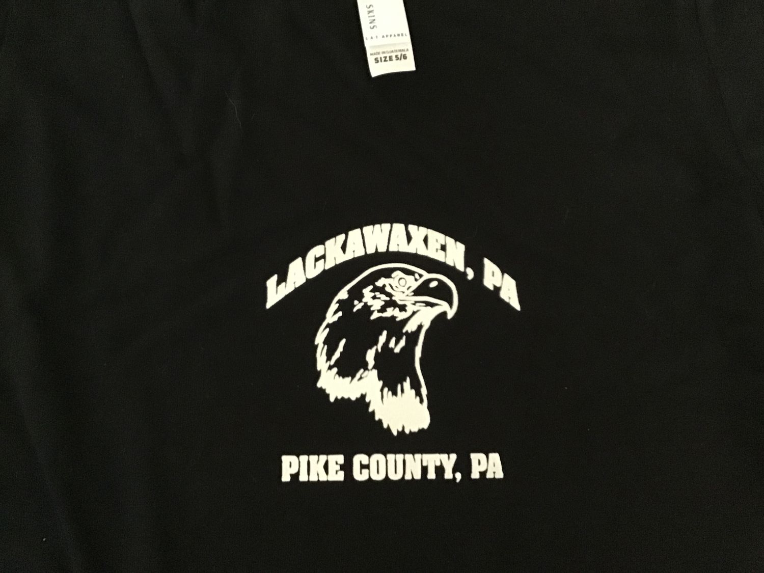 LACKAWAXEN,PA toddler 5/6 black tee