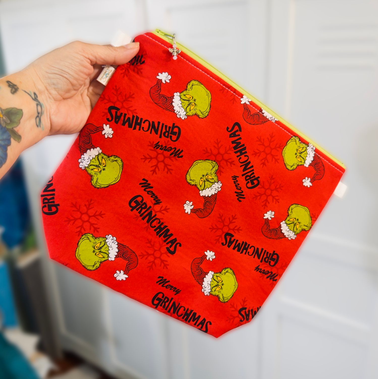 Grinchmas in Red, Choose your size: Tall Wedge