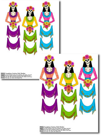 Laughing Catrina Doll Bodies