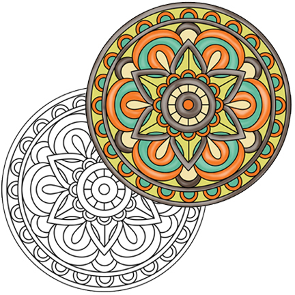 Mandala #1 Coloring Page