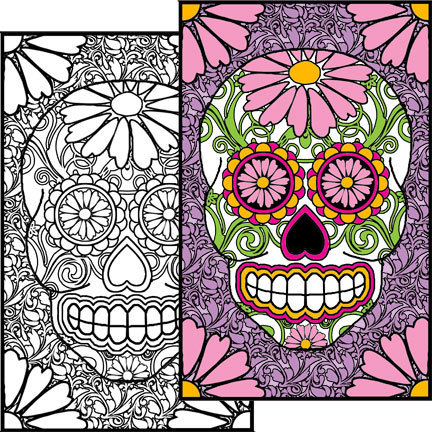 Sugar Skull #2 Coloring Page