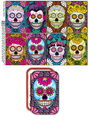 Tin-Sized Sugar Skulls