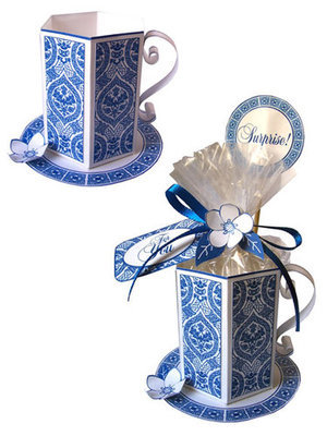 Blue Tea Cup Set