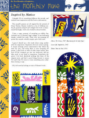 August – Inspired by Matisse