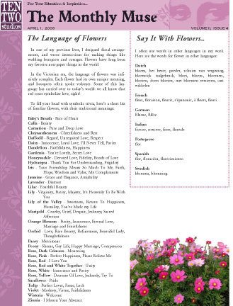April – The Language of Flowers