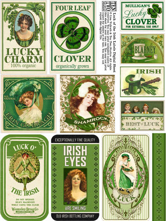 Luck of the Irish Labels