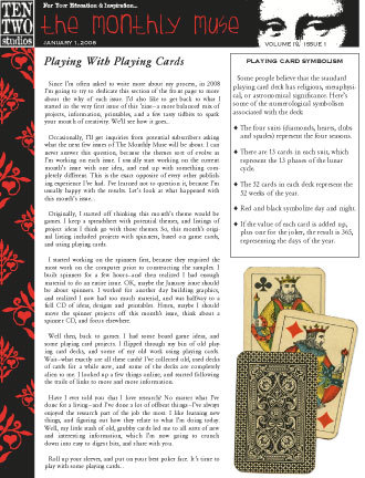 January – Playing With Cards