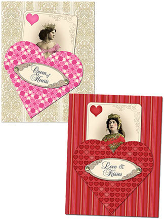 Queen of Hearts Cards & Pockets