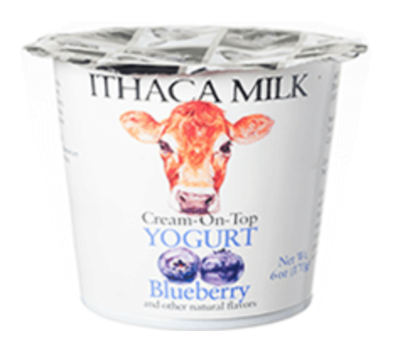 ITHACA MILK Blueberry Yogurt 6 oz