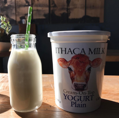 ITHACA MILK Black Cherry🍒 Yogurt 32 oz