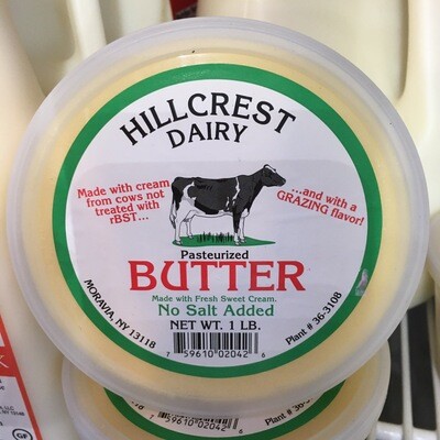 Hillcrest Dairy No Salt Added Butter 16 oz