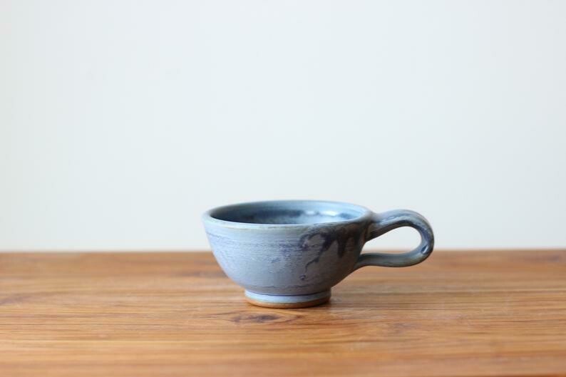 Latte Cup in Wellhouse Blue