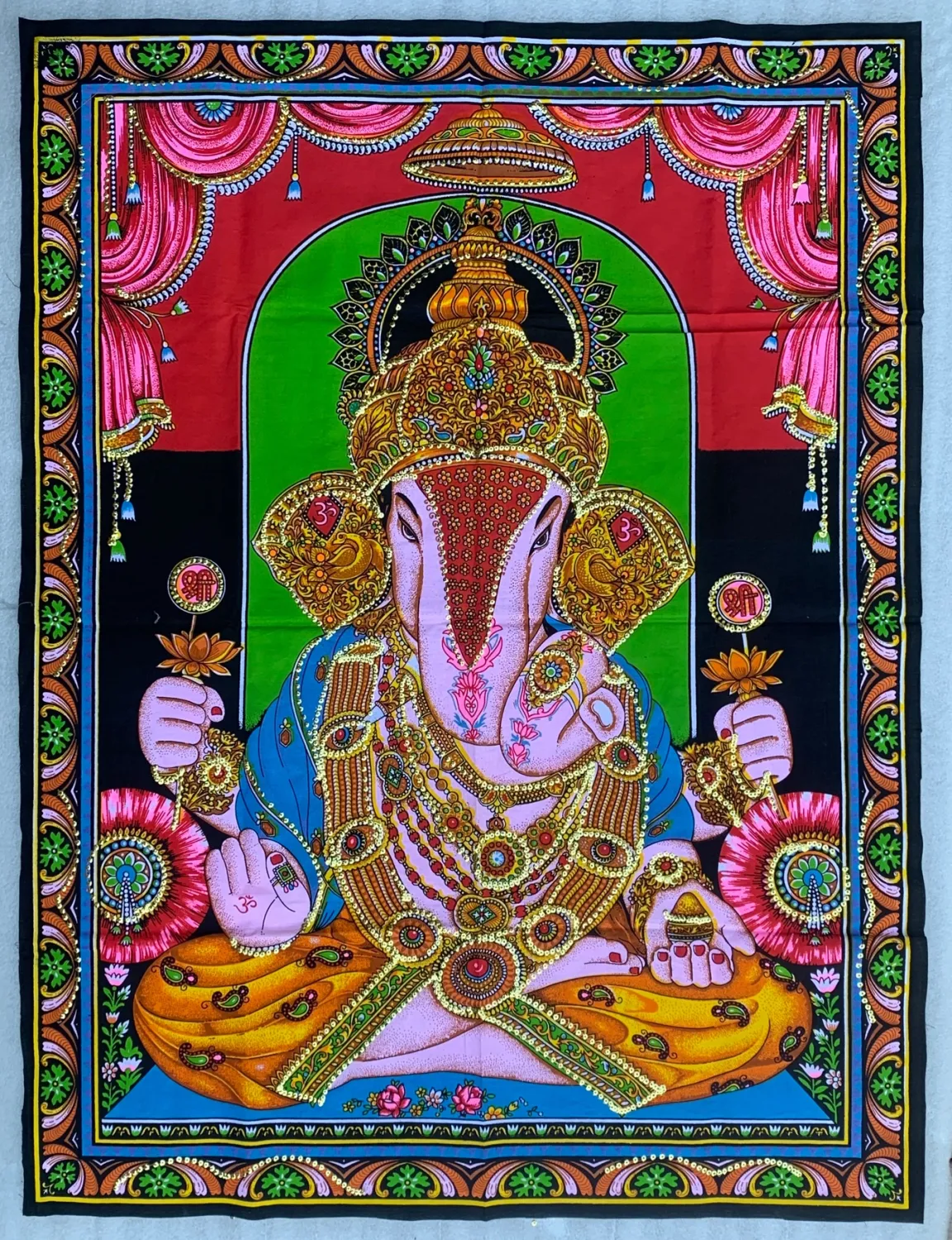 Lord Ganesh Ganesha Tapestry | 30" X 43”