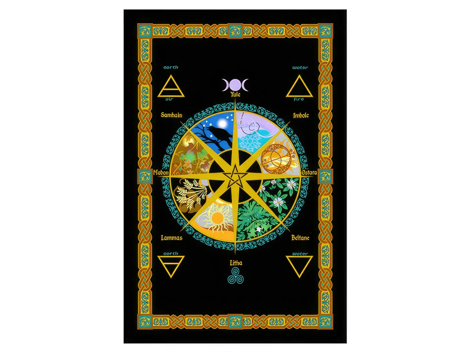 Pagan Calendar Twin Tapestry