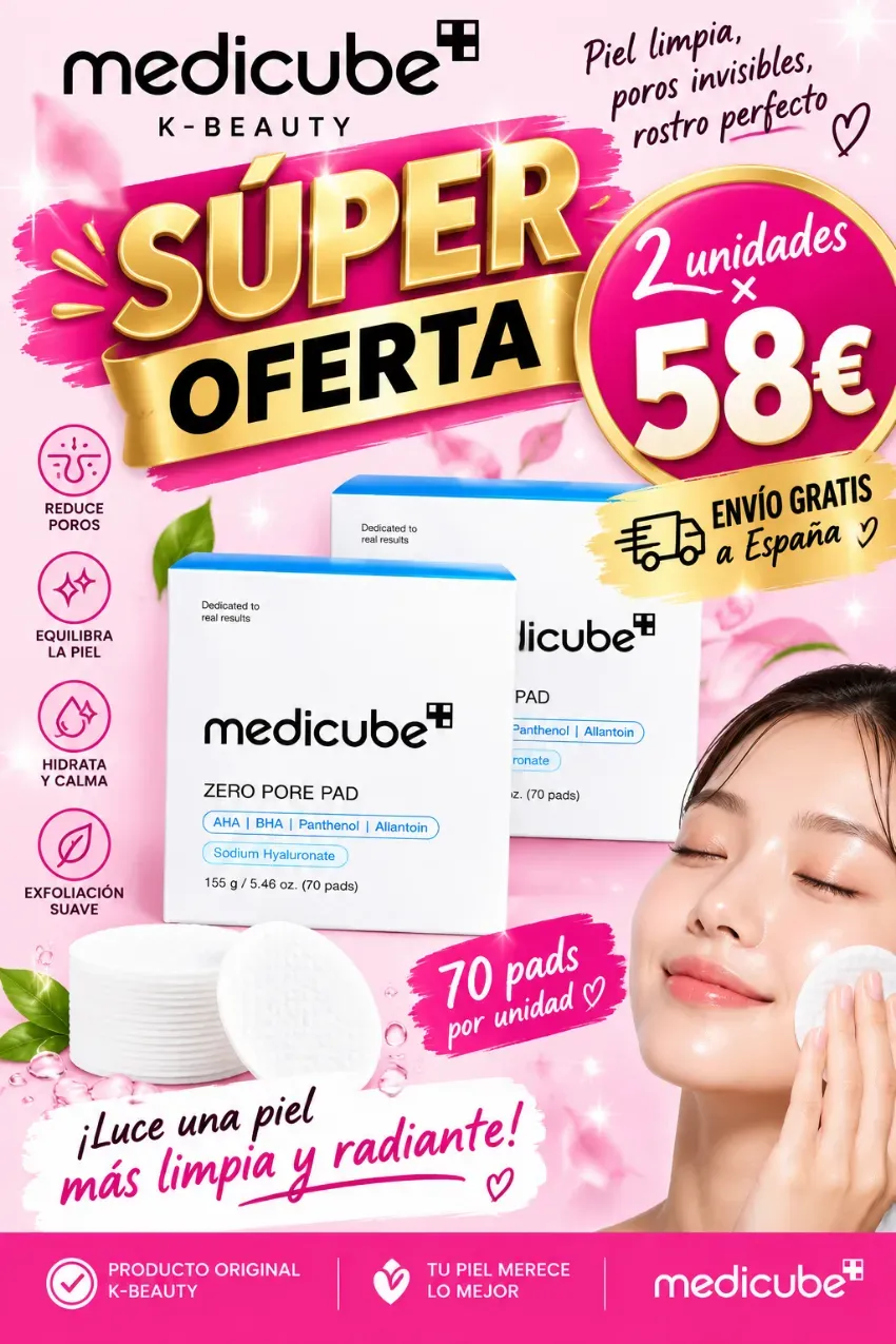 Medicube – Almohadillas Zero Pore 2.0, 70 almohadillas / 155 g