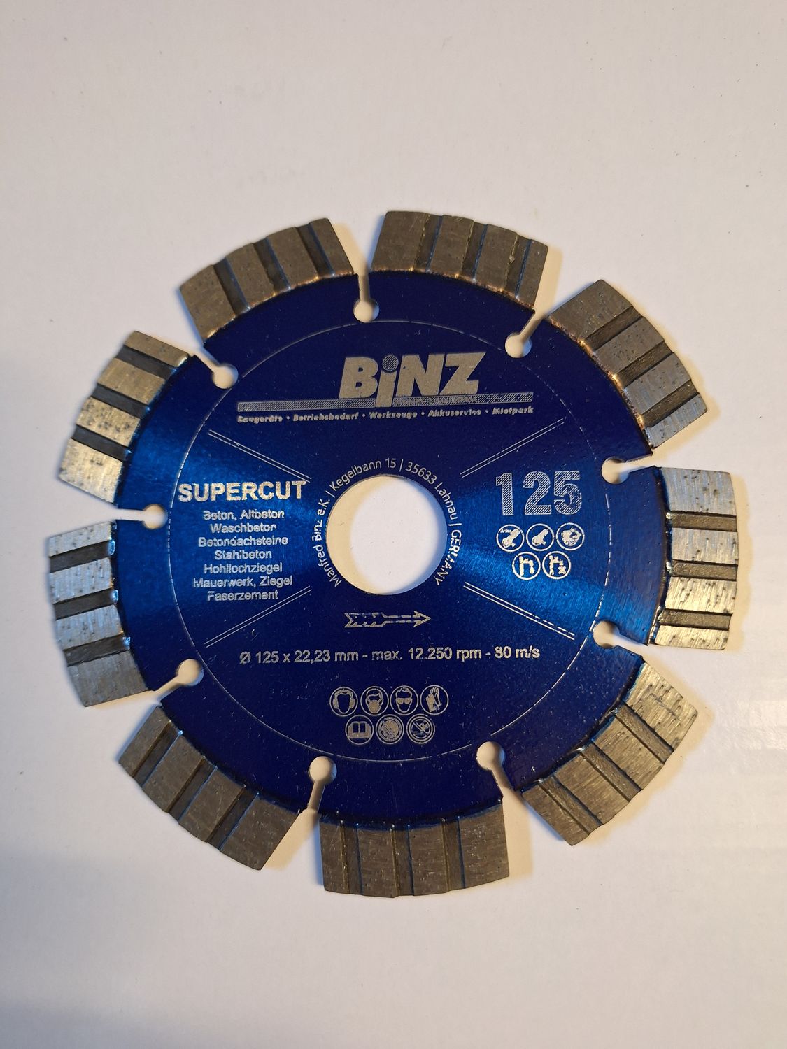 Diamanttrennscheibe DRM 115/22,2 mm Super Cut