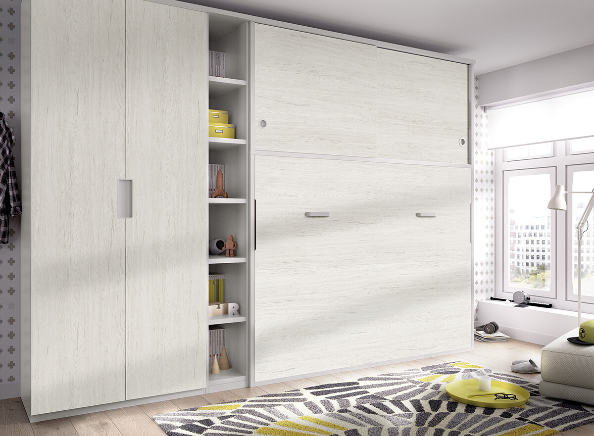 Cama abatível horizontal c/ 2 portas correr H414