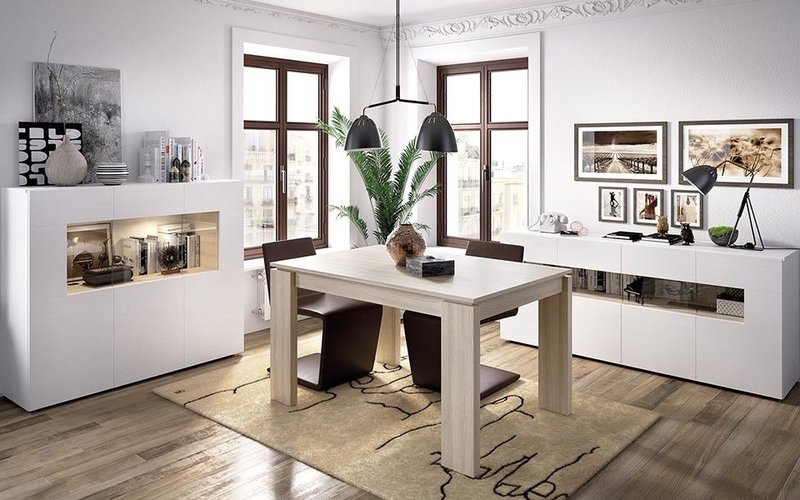 Mesa sala jantar 135 X 90cm extensível para 195cm