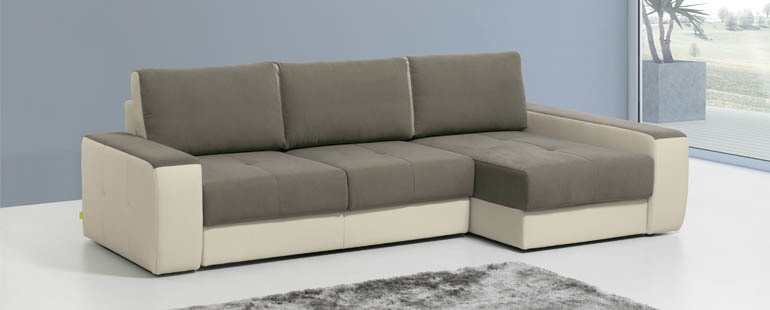 Sofá c/ cama  3 lugares + chaise