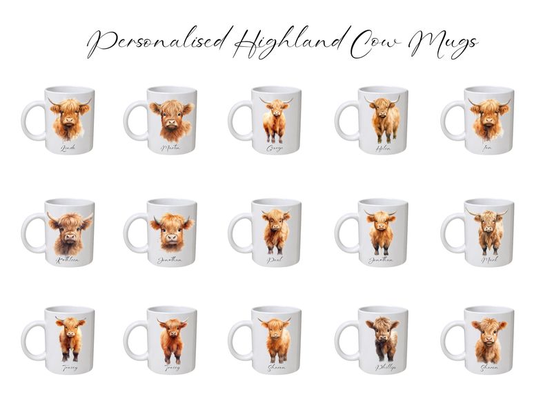 Personalised Highland Cow