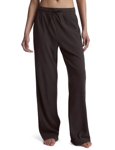 breathe easy ribbed wide leg pant dark c, Colour: dark chocolate by, Size: XS