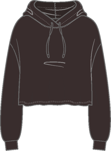 breathe easy ribbed hoodie dark chocolat, Colour: dark chocolate by, Size: XS