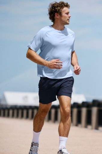 all in active men''s tee blue mist by