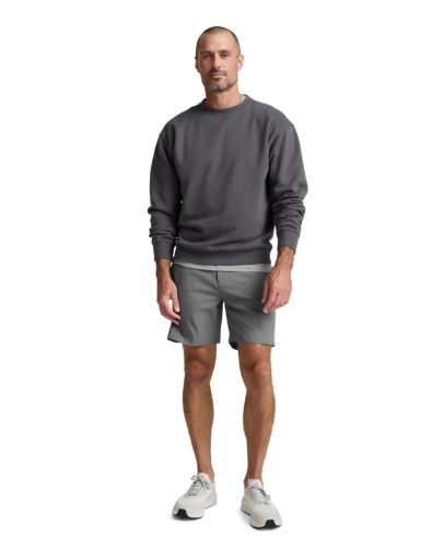 luxefleece men''s crewneck pullover black