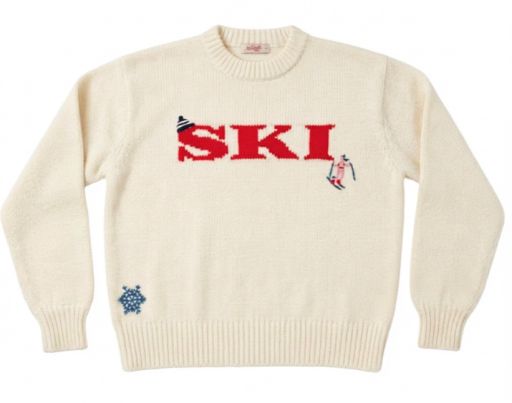 Ski Crewneck Sweater, Size: Extra Small