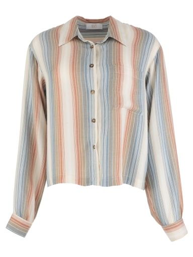 TABITHA BUTTON FRONT LONG SLEEVE BLOUSE