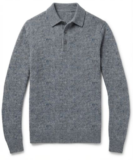 Merino Sweater Polo, Size: Medium